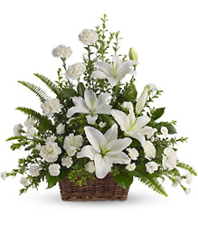 Peaceful White Lilies  from Fields Flowers in Ashland, KY